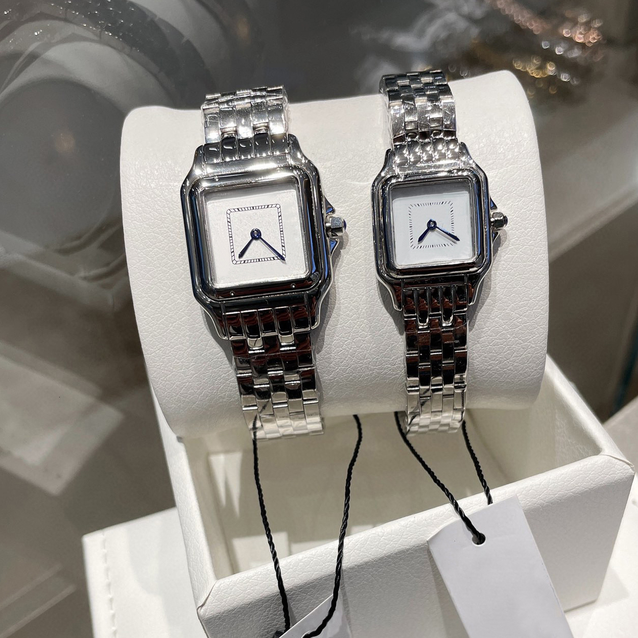 Womens Designer Watche Luxury Panthere Watch Top Quality Fashion Classic Quartz Watches 316L Stainless Steel Diamonds Wrist Watch 33mm 27mm 22mm Red Box Packing