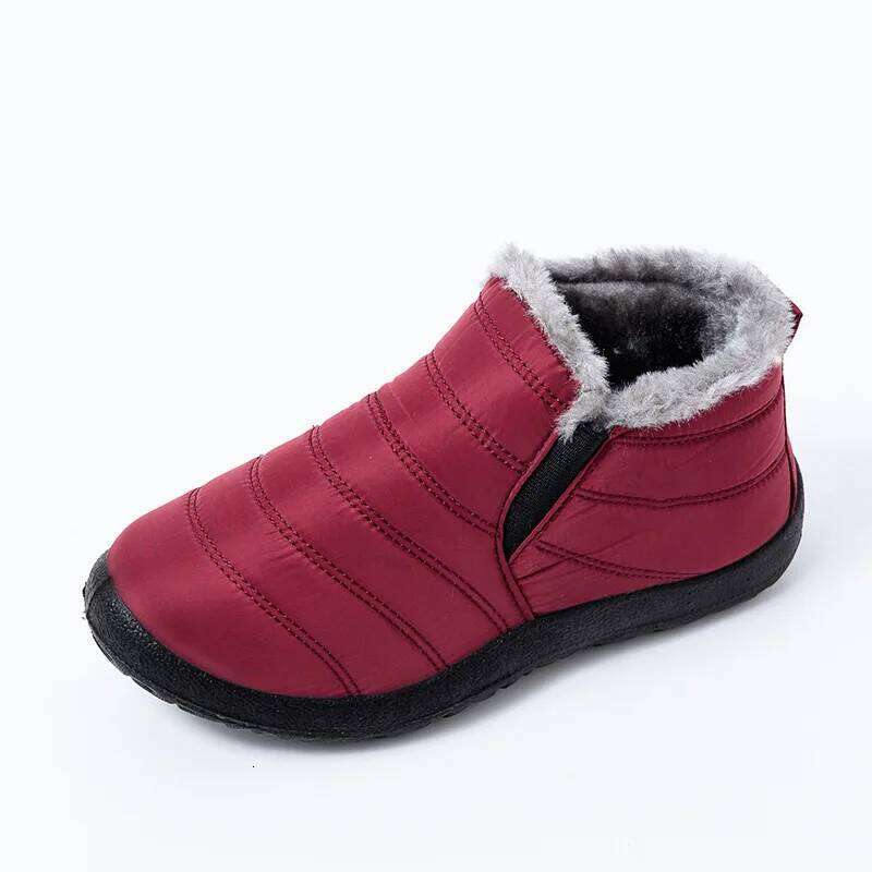 Kidmi Winter Fuzzy Warm Cold-proof Velvet Antiskid Waterproof Boots Outdoor Indoor Soft House Women Shoes