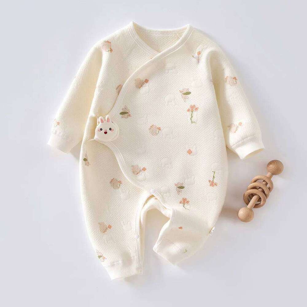 Newborn Girl Jumpsuit Infant 0 To 6 Month Spring Autumn Warm and Soft Cotton Bodysuit Baby Boy Boneless Cartoon Romper Z260304