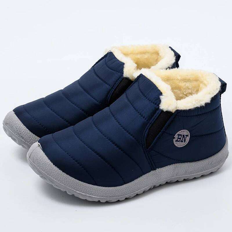 Kidmi Winter Women Thickened Cold-proof Velvet Warm Soft Soles Waterproof Cotton Shoes