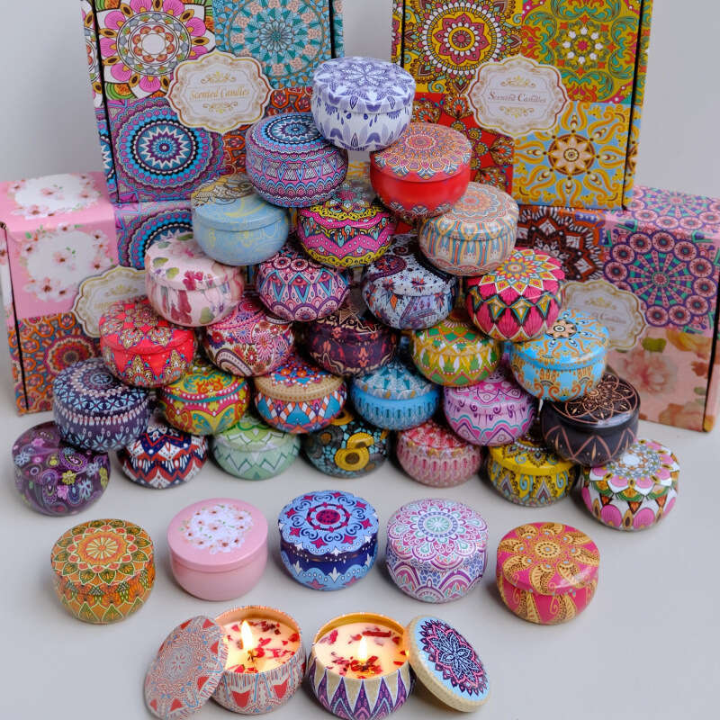 Cross-Border Soy Wax Dried ?Wedding Souvenirs Birthday Gifts Flower Fragrance Aromatherapy Candle W260304 W260305