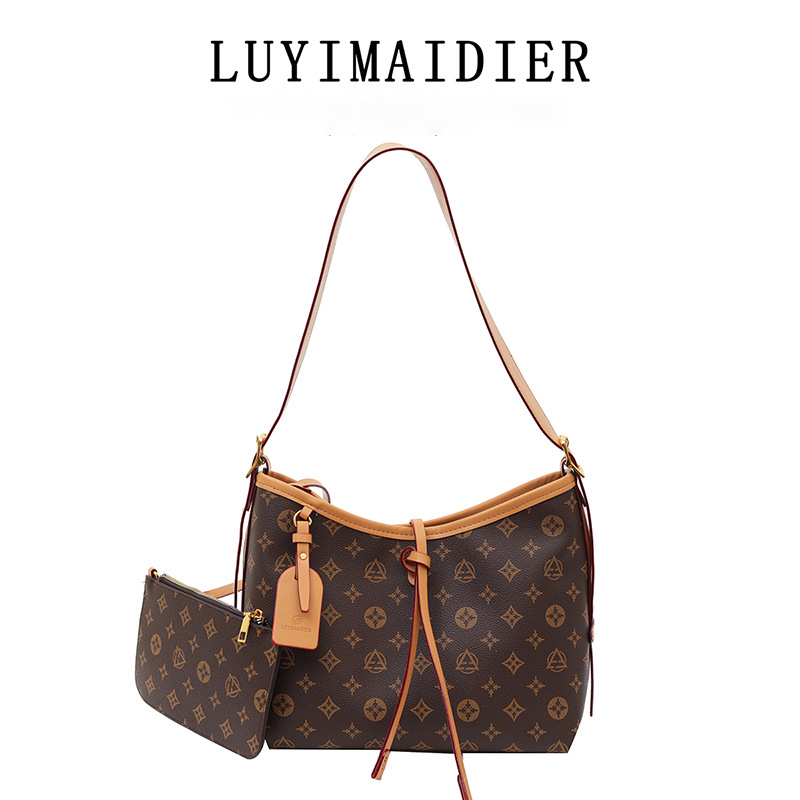 LUYIMAIDIER 2026 New Printed Versatile Fashion Designer Tote Bag Large Capacity Casual Style Women's Shoulder Bag