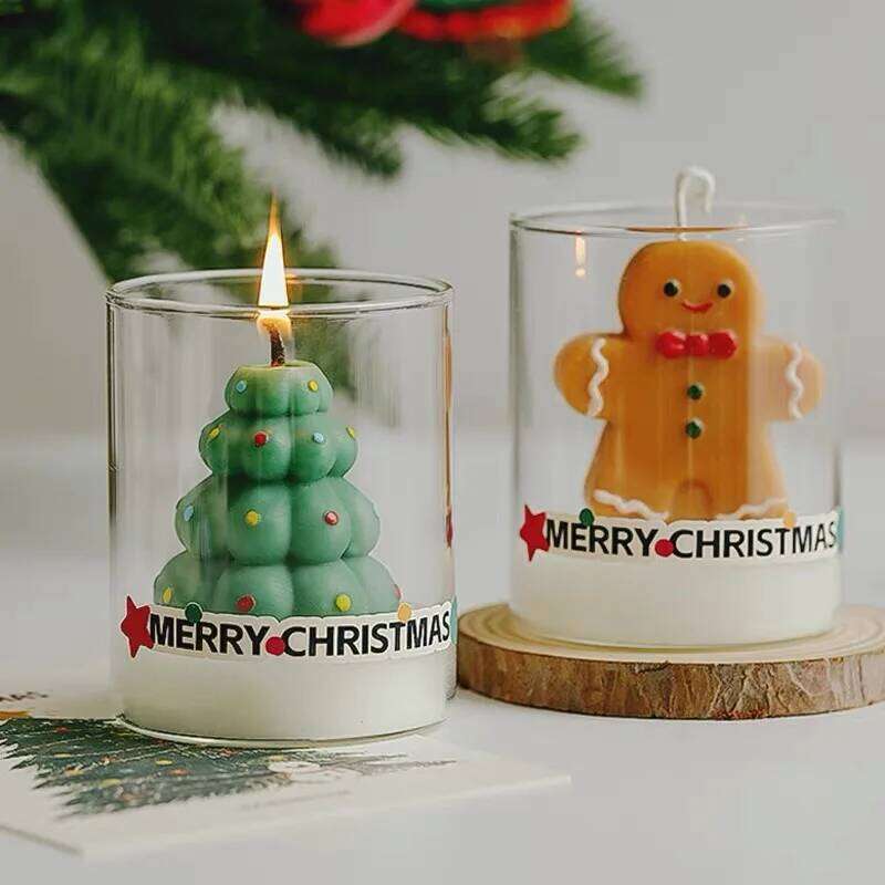 Merry Christmas Scents Candle Holiday Winter Xmas Scented Candles Home Gift for Women and Men W260304 W260305