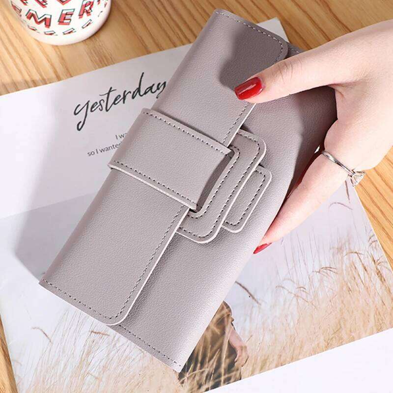 Women Wallet Cardholder Coin Purses Clutch Phone Credit Card Holder Ladies Luxury Large Capacity Leather Bag with Zipper C260304