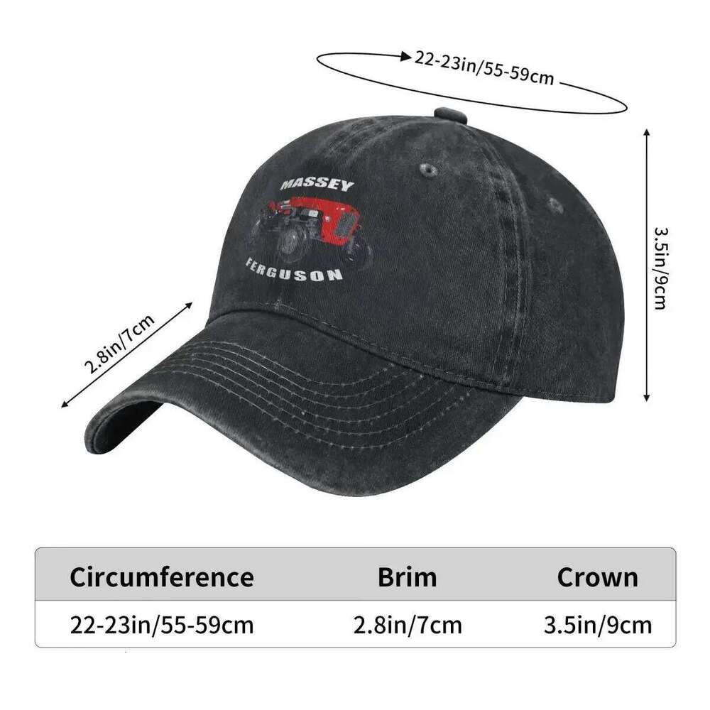 Massey Ferguson Men Women Baseball Machine Distressed Cotton Hats Cap Casual Outdoor Activities Snapback Hat Y260304