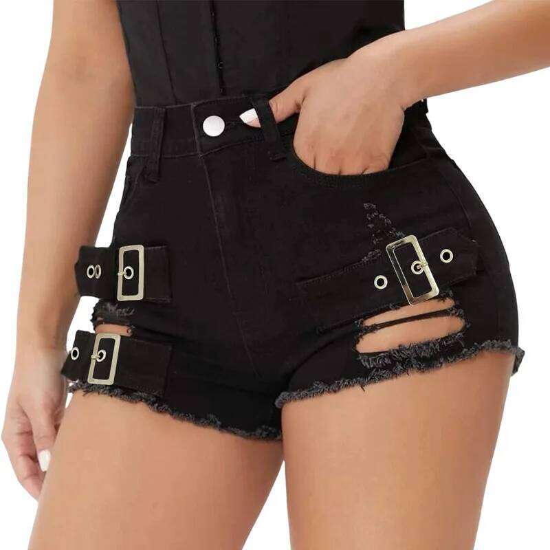 2026 New High Waist Sexy Stretch Denim Shorts Ripped Jeans for Women XJ260305