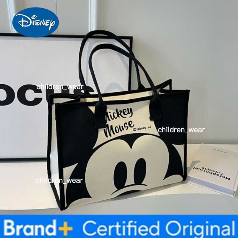 Disney 2026 New Mickey Mouse Shoulder Bag for Women Fashion Cartoon Handbag Crossbody Tote Bag Ladies Casual Purse H260305