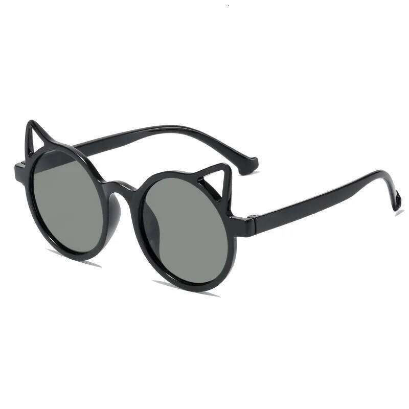 2PCS 2024 New Cat's Ears Children's Personality Sunglasses UV Protection Cute Baby Glasses Fashion Z260304