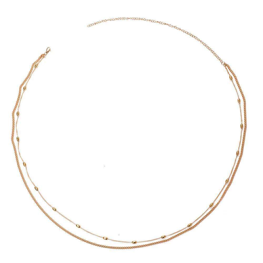 MinaMaMa New Multilayer Stainless Steel Bikini Beach Chain Waist For Women Girls Fashion Belly Body Jewelry S260304