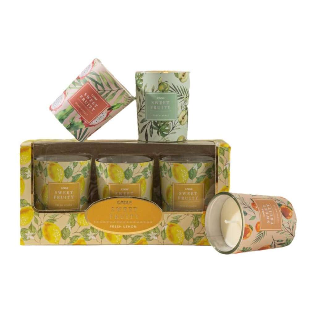 New of Three Soy Wax Scented Candles for Home Indoor Long-lasting Fragrance Birthday Gift Box Set Souvenir W260304 W260305