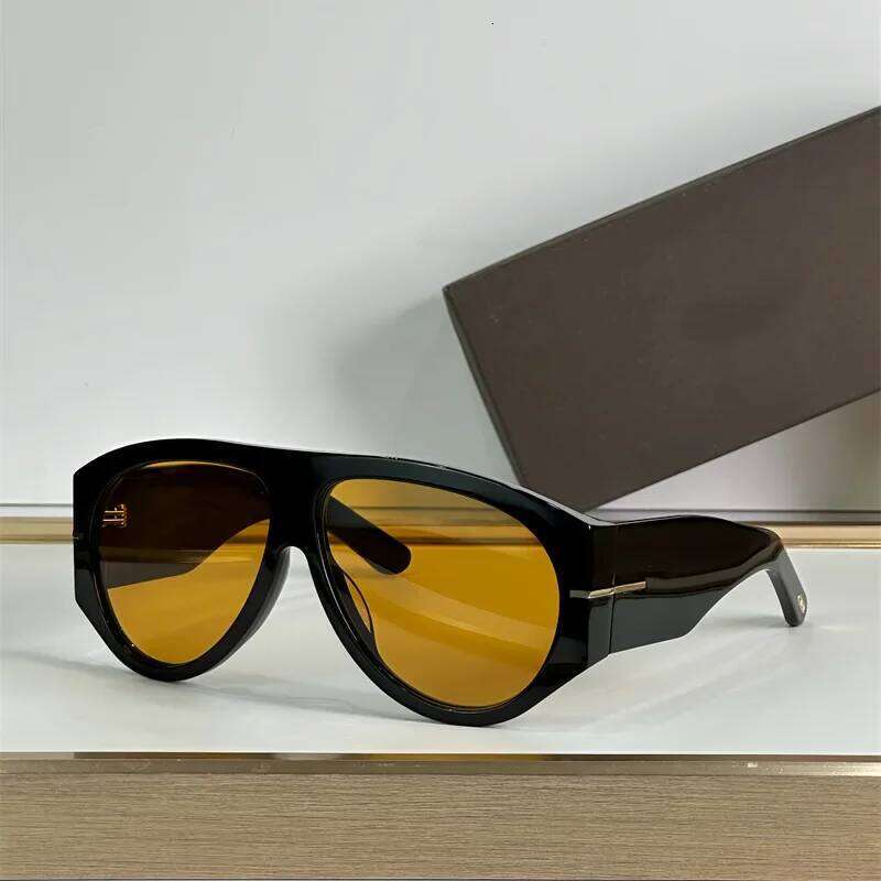 New Oversized Pilot Women Fashion Luxury Big Frame One Piece Gradient Sunglasses Retro Classic Thick Shades High-Quality