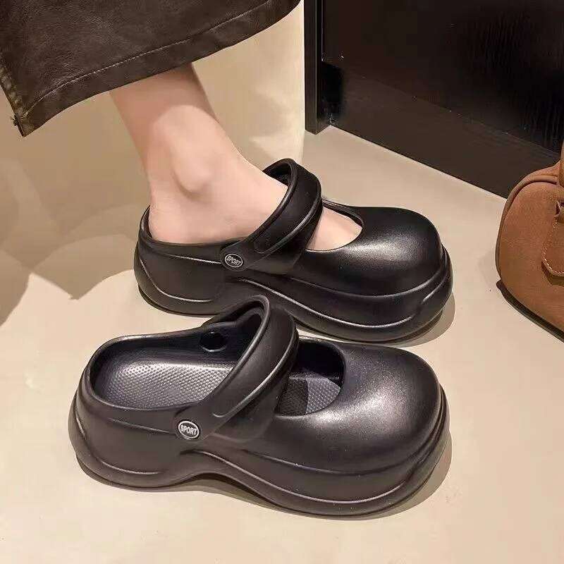 Kidmi Women's Sandals EVA Fashion Comfortable Home Non-slip And Wear-resistant Beach Shoes Summer Thick-soled Slippers