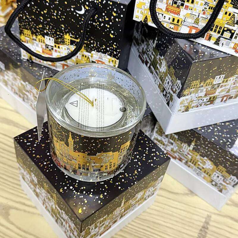Valentine's Day Christmas Aromatherapy Candle Box Temperature Controlled LED Lighting Romantic Starry Sky Fragrance Gift W260304 W260305