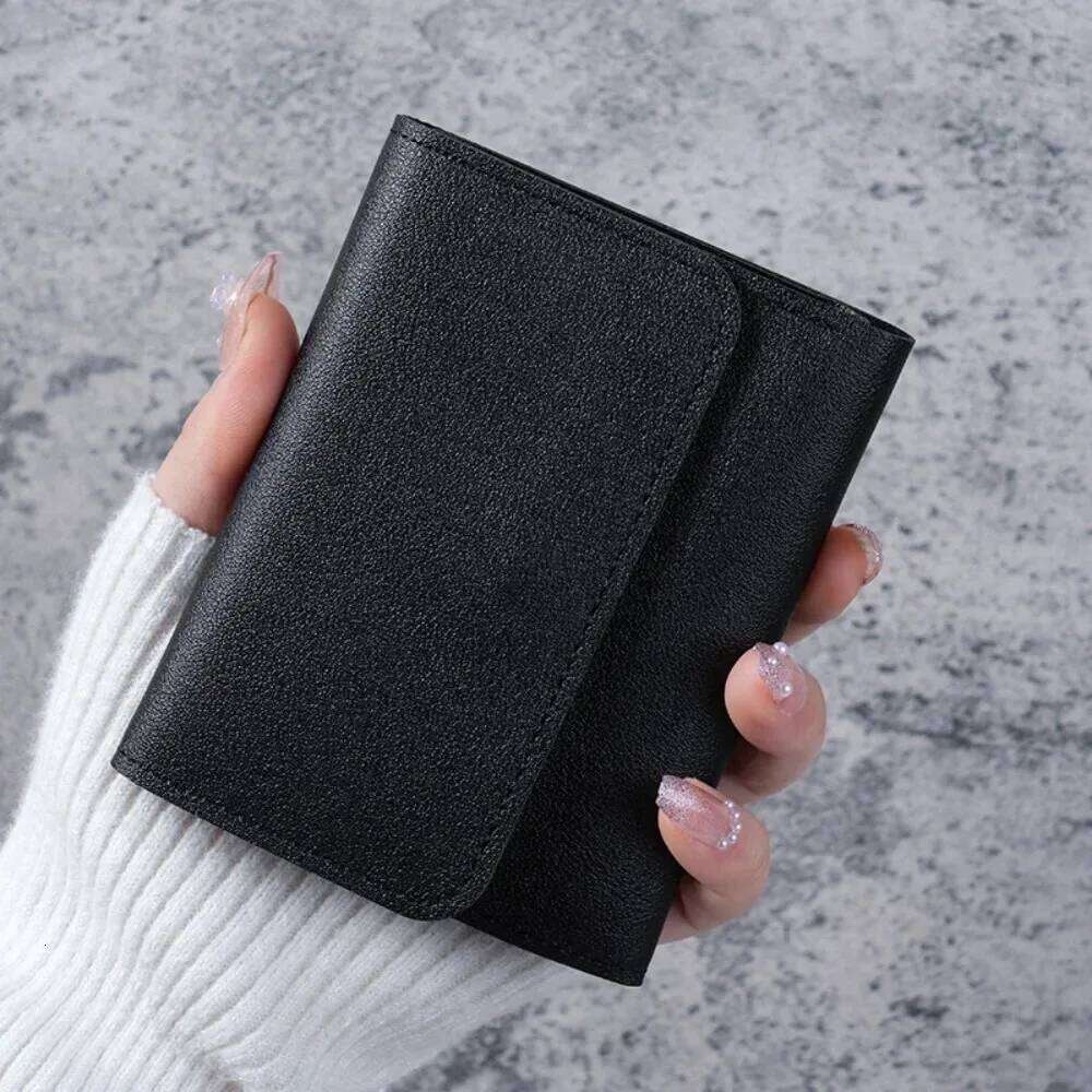 New Cute PU Leather Small Hasp Girl Credit Card Holder Coin Female Wallet Short Purse for Women C260304