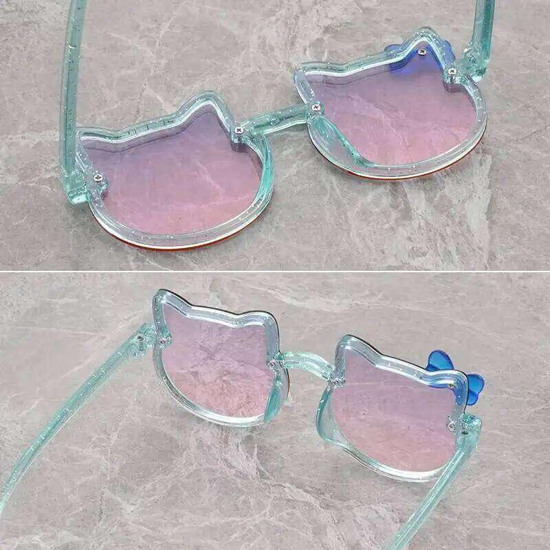 2025 Glasses, Gradient Children's Sunglasses Girls' UV375 Protection, Baby Cute Cartoon Z260305