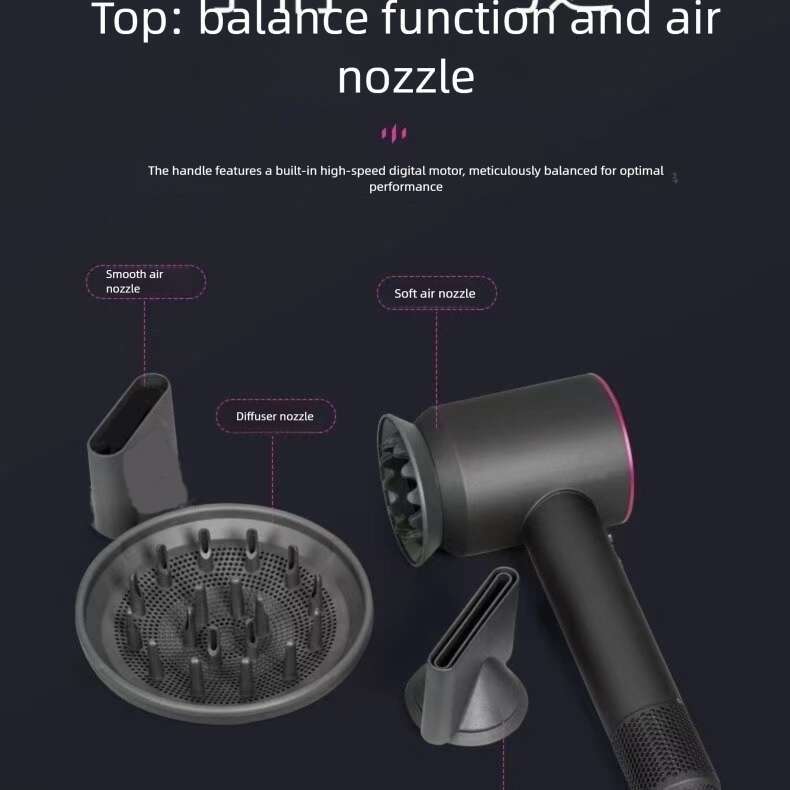 Famous Brand Leafless High Speed Huaqiangbei Negative Ion Care Strong Wind Dormitory Home Salon Cross Border Hair Dryer CKS