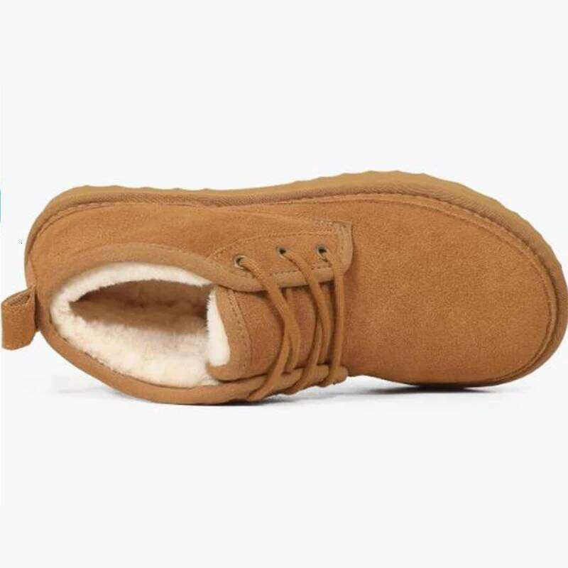Kidmi Winter Shoes Warm Fuzzy Short Plush Nonslip Cotton Casual Comfort House Ankle Boots Women