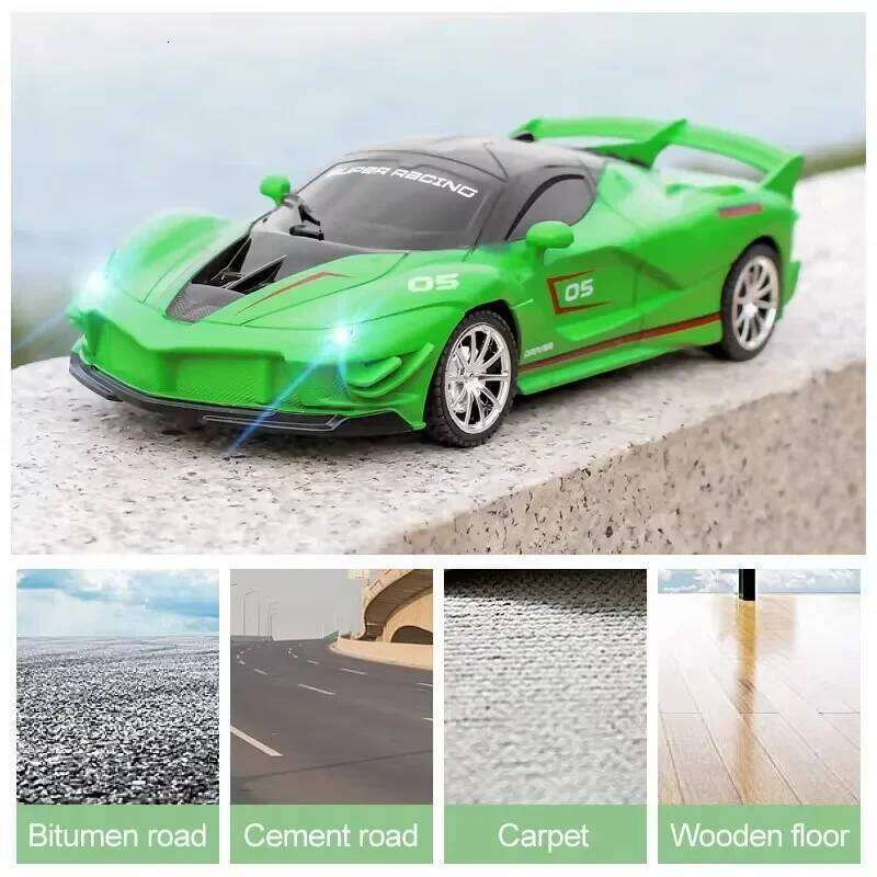 RC Car 2.4G 4CH Remote Control 1:18 With Led Light Sports Cars High Speed Radio Drift Vehicle Racing Boys Girls Toy For Children Z260304
