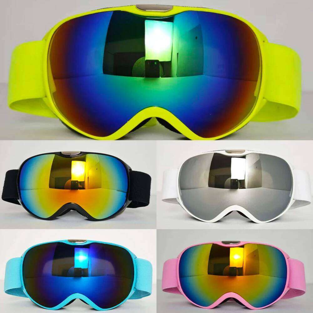 Kids Snowboard Accessories: Fashion Ski Glasses, High Definition Lenses Windproof Dustproof for All Day Snow Mountain Sports S260304