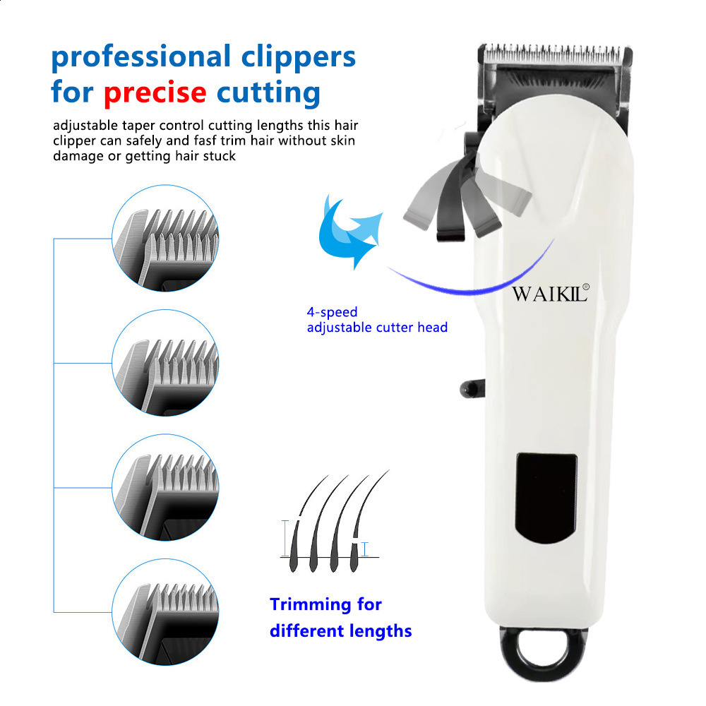 Special electric barber scissors for hair salon LCD charging electric push scissors stainless steel cutter head Barber 240110
