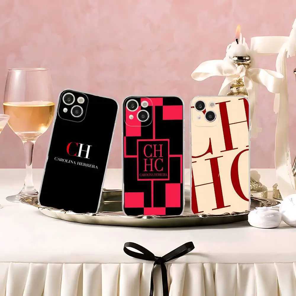 CH Monogram Clear Phone Case Fashion Shockproof Cover for iPhone 17 16 15 14 13 12 11 Pro Max PlusT260305