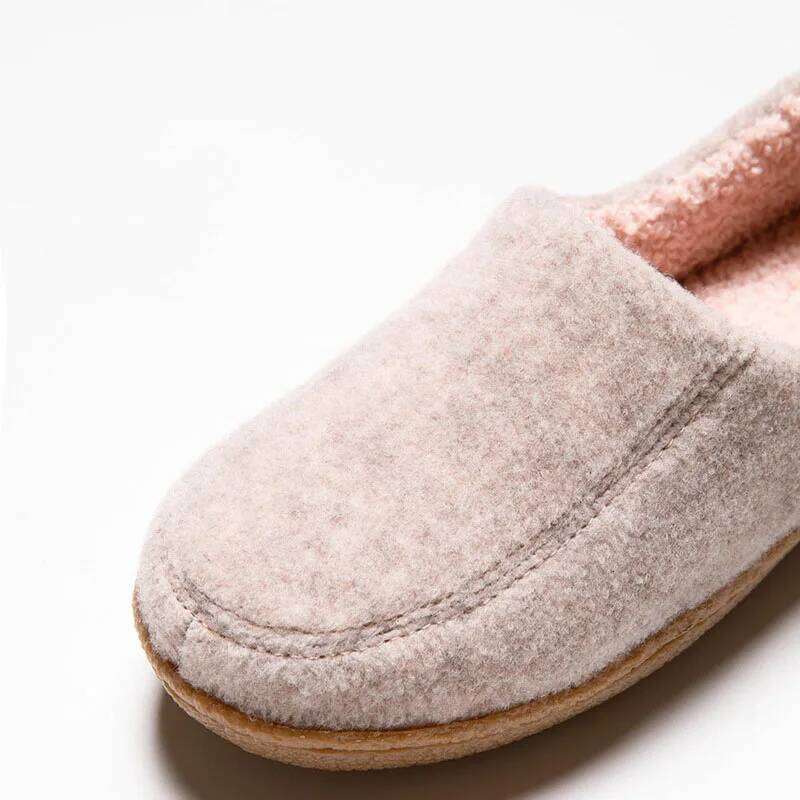 Kidmi Women's Fuzzy Winter Plush Fleece Lined Slip On Slippers Indoor Cozy House Shoes Outdoor Antiskid Breathable Shoe