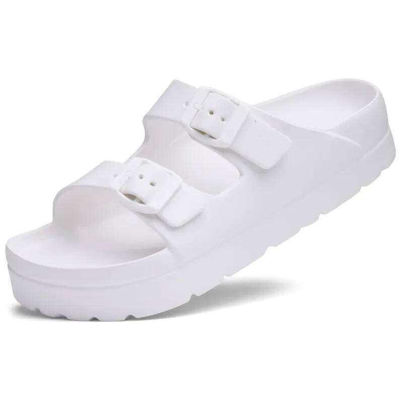 Kidmi Summer for Women Platform Sandals with Arch Support New Adjustable Buckle Beach Slippers Casual Foam Lady Slides