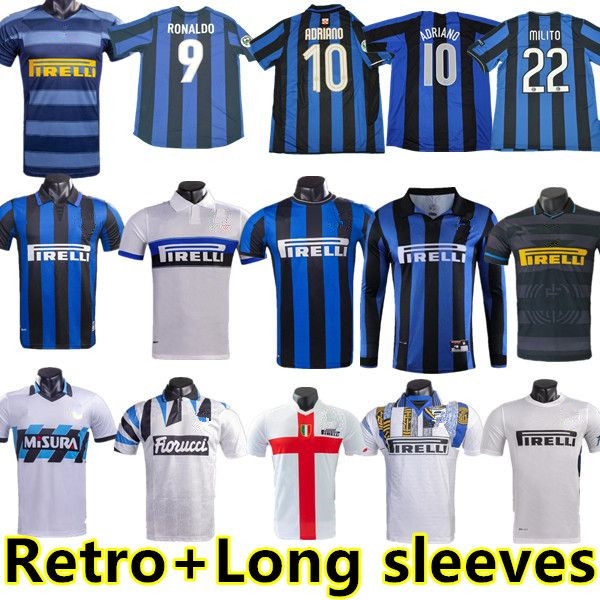 Inter finals Soccer jerseys 2009 MILITO BATISTUTA SNEIJDER ZANETTI 10 11 02 03 08 09 Retro Pizarro Football 97 98 95 96 99 Djorkaeff Baggio RONALDO long sleeve