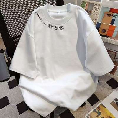 2026 New Designer Luxury Brand Retro Men's And Women's Breathable Sports Short Sleeved T-shirt Loose Fit Ins Style Cool Hip-hop Round Neck H