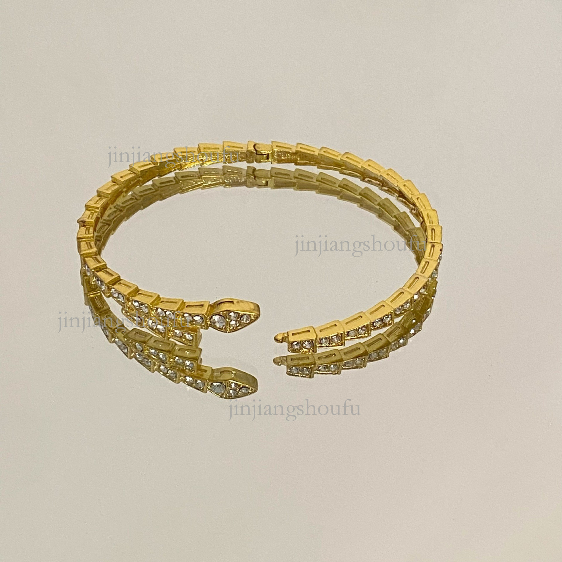2026 Designer Zircon Snake Bone Bracelet Luxury Brand Women's Niche Design High End Temperament Exquisite Bracelet Fashion Trend Jewelry