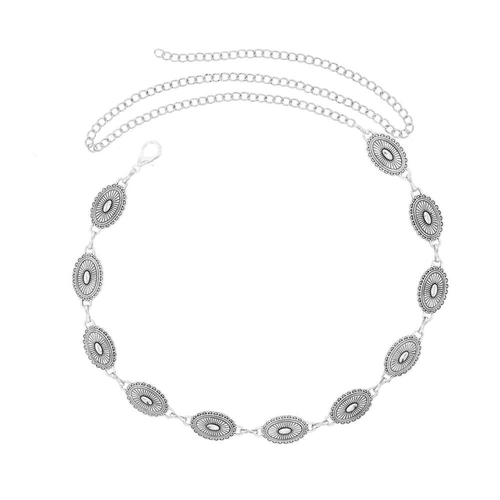 Retro Vintage Gold Alloy Gypsy India Belly Ethnic Waist Chains for Women Party Dance Jewelry S260304