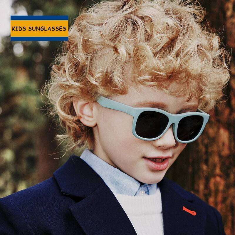 Flexible Newborn Children's Glasses Sunglasses Girl Boy Polarized UV400 Protection 0-36 Months Baby Infant Shades Oculos Z260305
