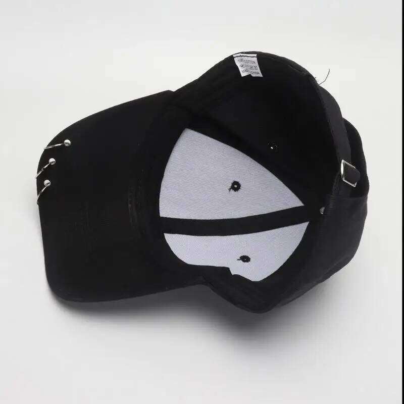 COKK Hip Hop Women's Baseball Cap With Ring Circle Snapback Hats For Men Women Unisex Adjustable Kpop Korean Style Gorra Y260304