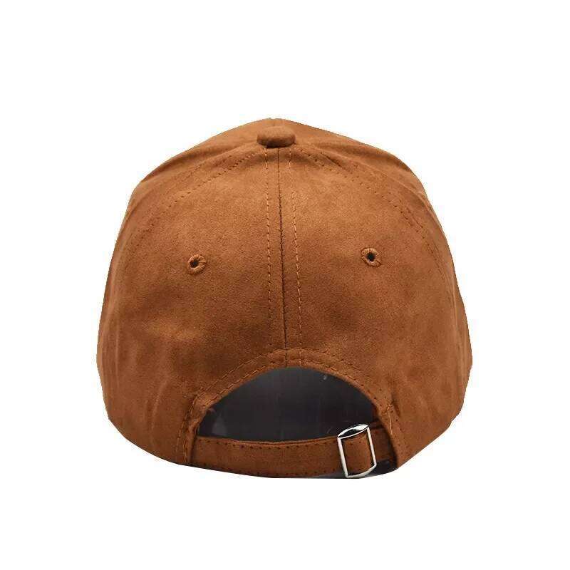 New Wholesale Suede Baseball Cap Autumn for Men Women Winter Solid Street Hat Unisex Adjustable Casual Plain Gorra Caps Y260304
