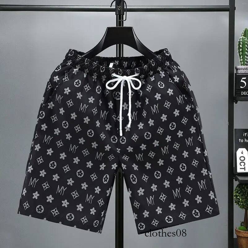 Trendy men's women's quick drying casual five part pants, thin and loose fit, sports beach pants for outerwear