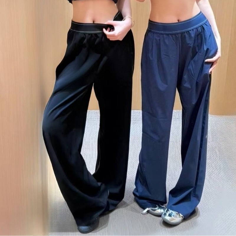 Designer Sweatpants Womens Yoga Sports Suit Pants Full-Length Tight-Waist Casual Straight-Leg Trousers Studio-to-street Weekend City Jogger Wear with Pockets