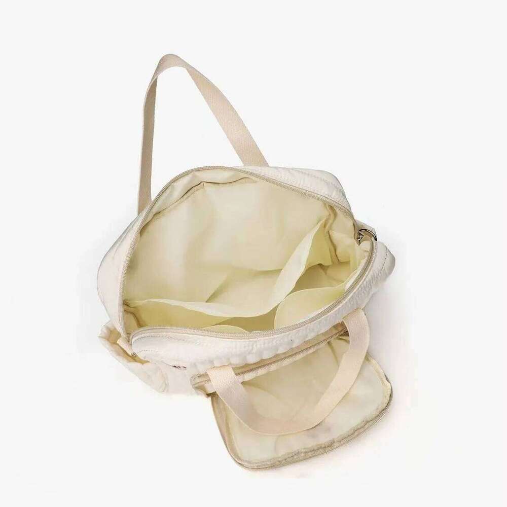 Teddy Bear Design Shoulder & Crossbody Wear, Durable Polyester Filling Large Capacity Mommy Diaper Bag with Embroidered Z260304