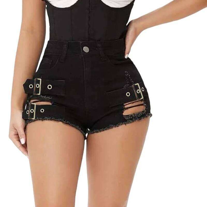2026 New High Waist Sexy Stretch Denim Shorts Ripped Jeans for Women XJ260305
