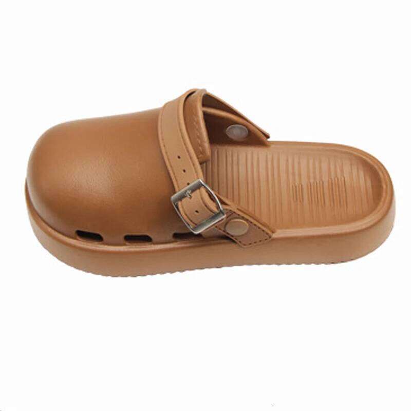 Kidmi Men And Women Sandals Summer Fashion EVA Slide Indoor Breathable Non-slip Light Closed-toe Outdoor Beach Slippers
