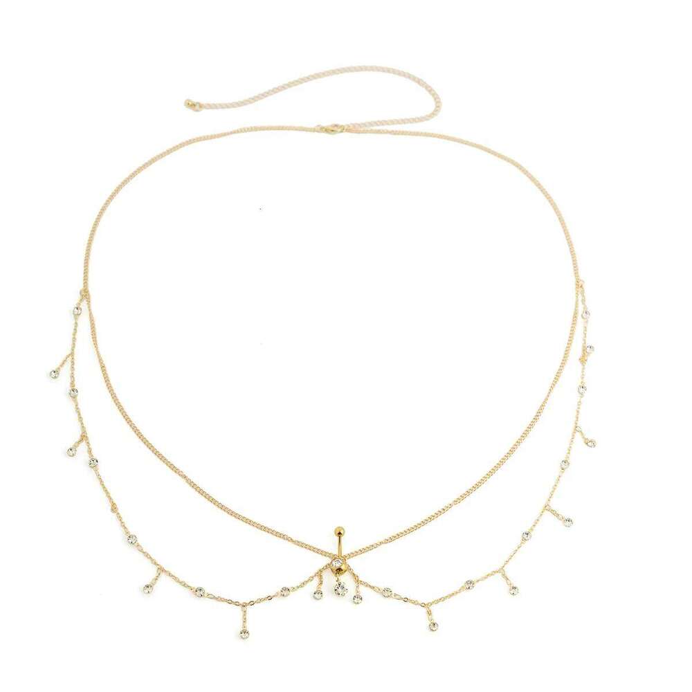 Ingemark Minimalism Multilayer Belly Waist Chain Women Summer Bikini Goth Piercing Navel Nail Body Jewelry Festival Accessories S260304