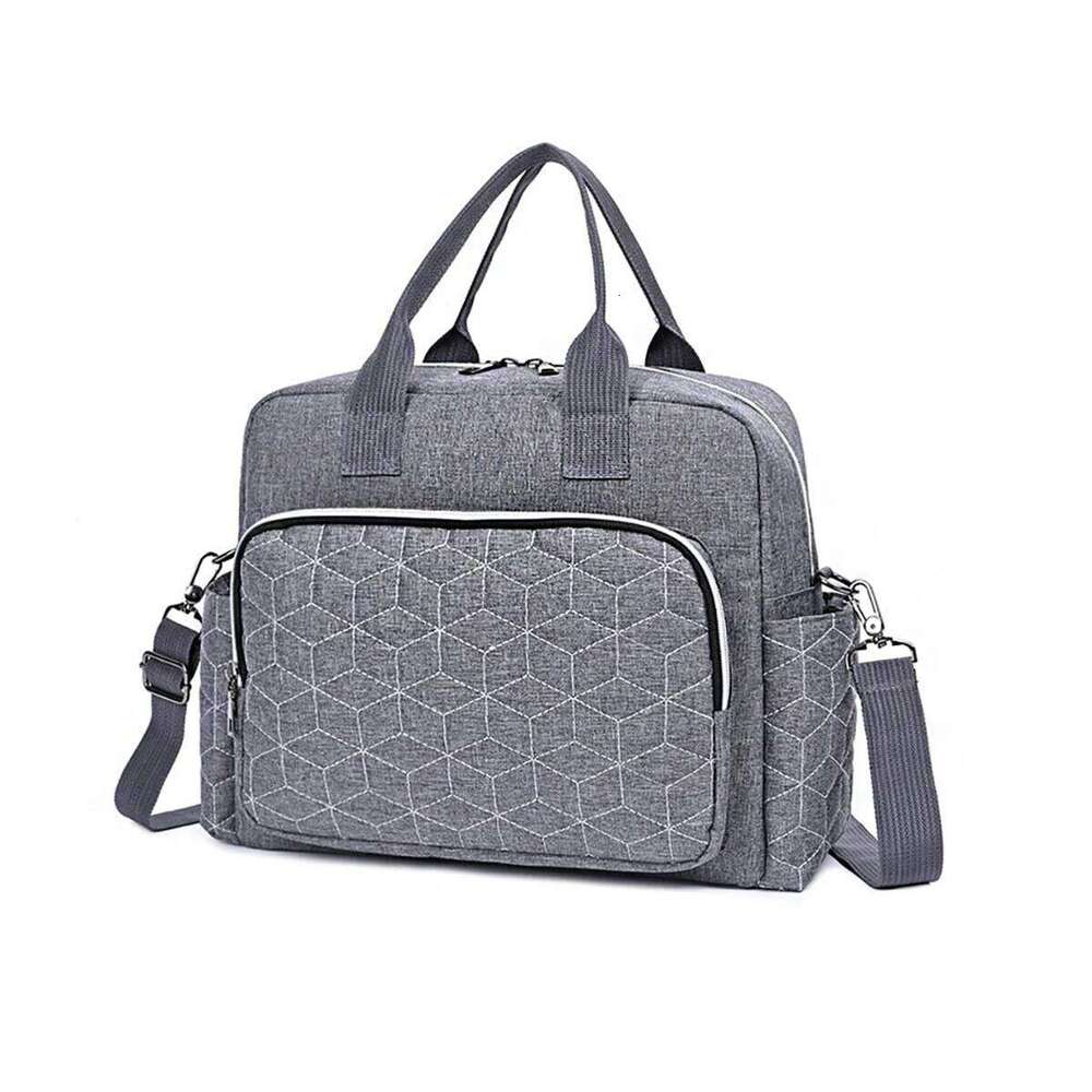 Fashionable Quilted Diamond Grid Single Shoulder Multi Functional Mommy Large Capacity Diagonal Cross Mom Bag for Going Out Z260304