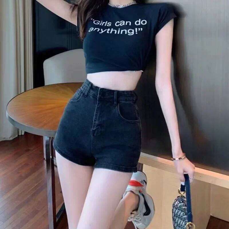 Shorts Women Slender Denim Basic Simple Hot Sale College Summer Trousers Straight Trendy All-match New Arrivals Feminine XJ260305