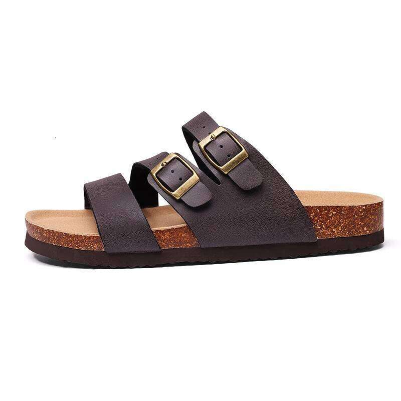 Kidmi Cloud Womens Cork Footbed Nonslip Beach Essential Summer Vacation Pool Sandals Memory Foam Slides