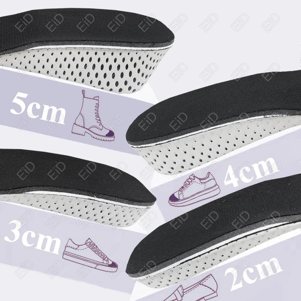 Height Increase Invisible Insoles For Feet 2/3/4/5cm Height Lift Adjustable Cut Shoes Heel Insert Taller Height Insole For Shoes 260303
