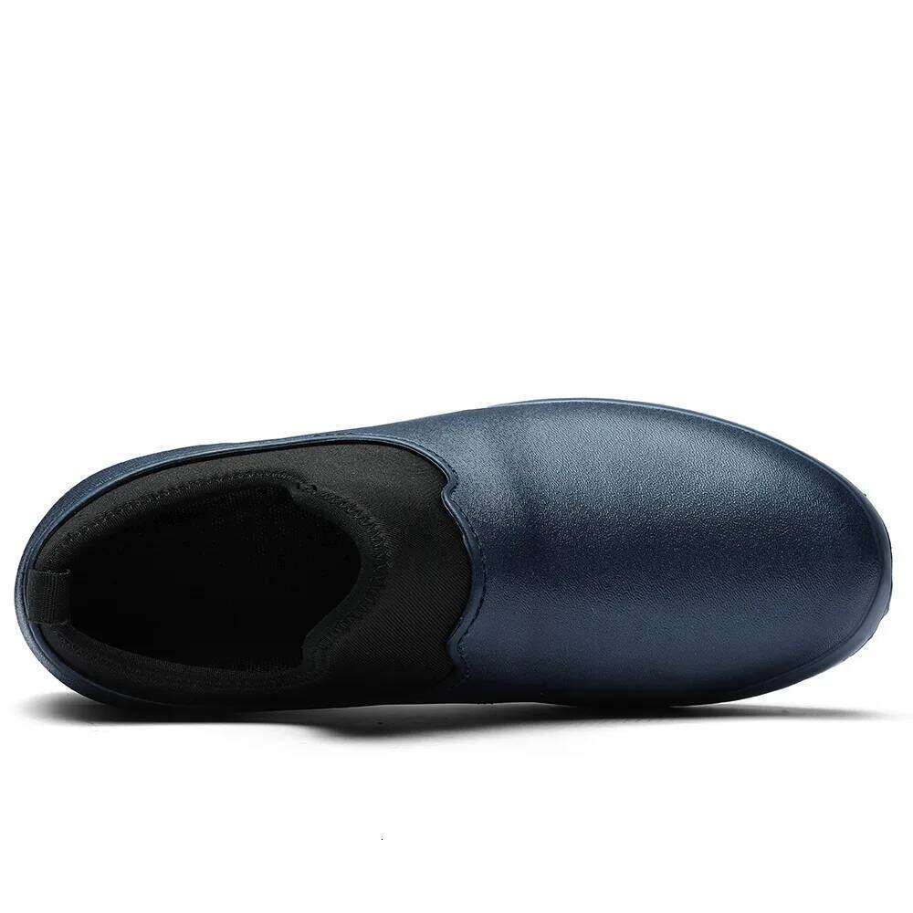 Kidmi Men Slippers Mens Work Shoes Slip On Water Resistant Walking Sneakers Waterproof Nonslip Food Service Chef Kitchen