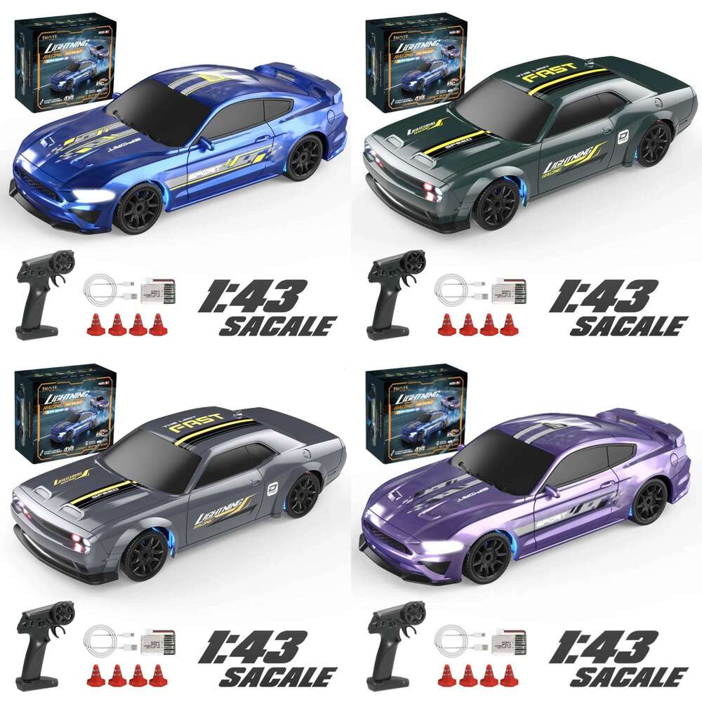 1:43 4WD RC Drift Racing 2.4G High Speed Four Wheel Drive Remote Control Mini Car Models for Boys Children Gifts Z260304