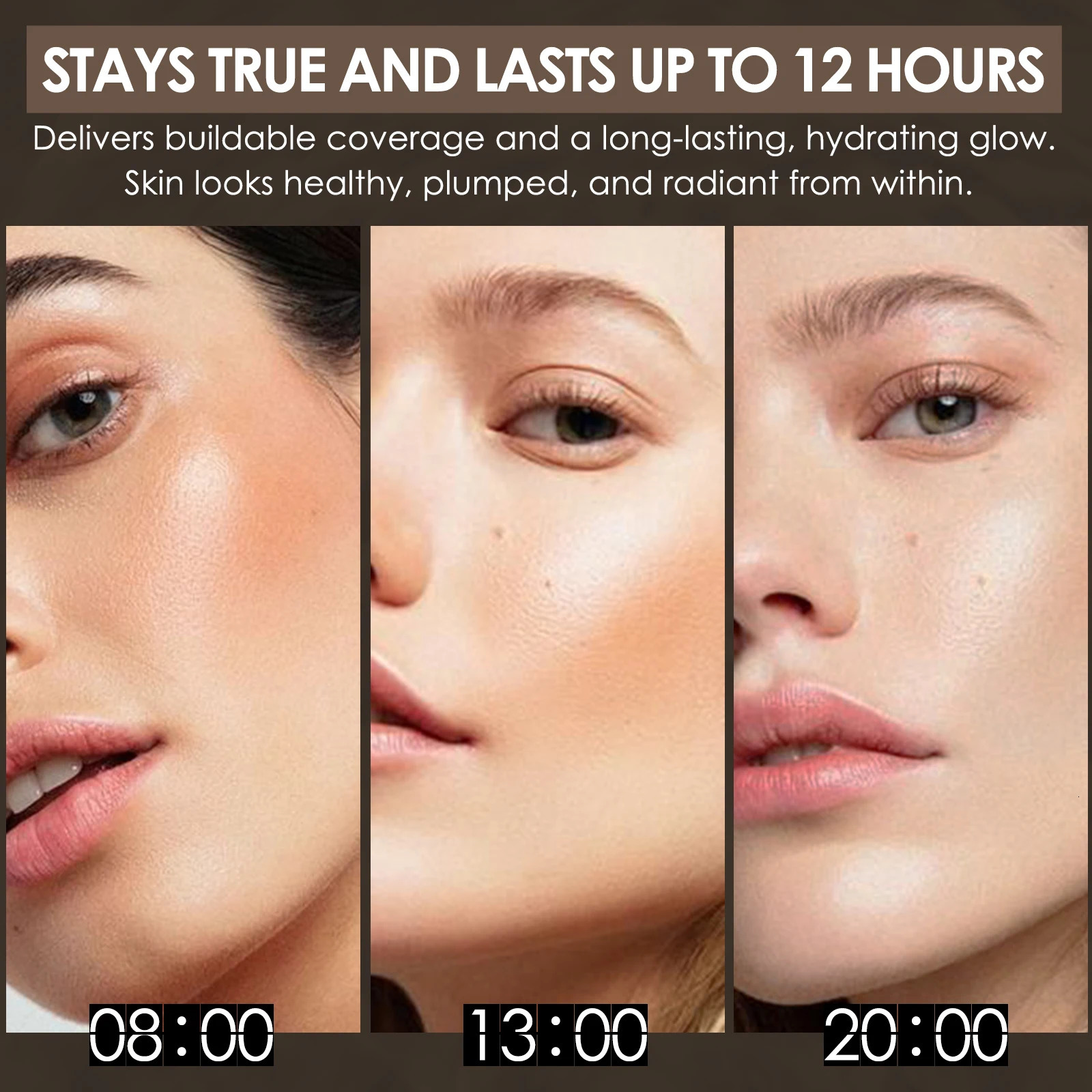 Color Changing Liquid Foundation Moisturizing Female Makeup Products Waterproof No Creasing No Separation Lightweight Concealer 260305