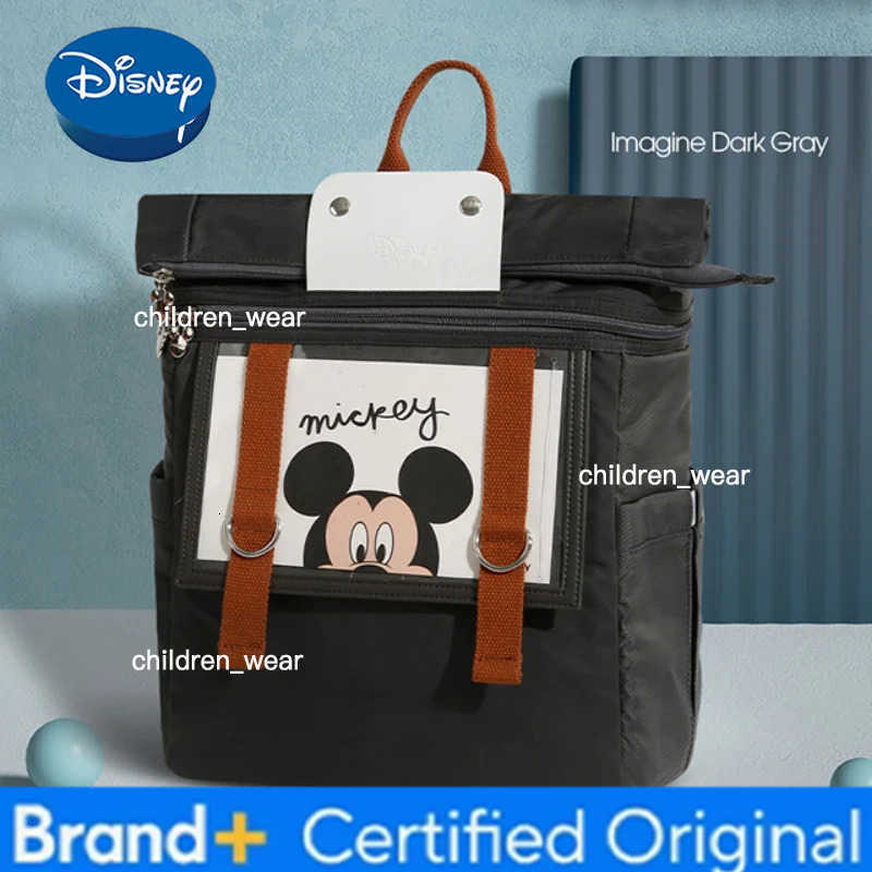 Disney Mickeys Original New Diaper Bag Backpack Luxury Brand Diaper Bag Large -capacity Multi -function Cartoon Baby Diaper Bag H260305