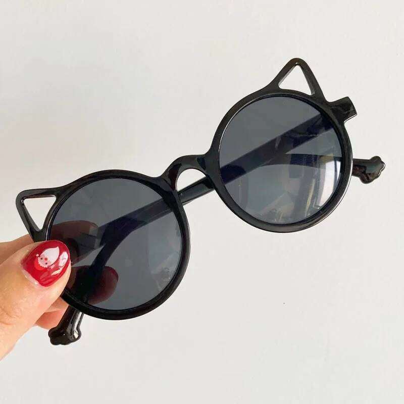Anti Retro Glasses - Cute Cartoon Cat Ear Frame Decorative Lenses for Boys and Girls Z260305