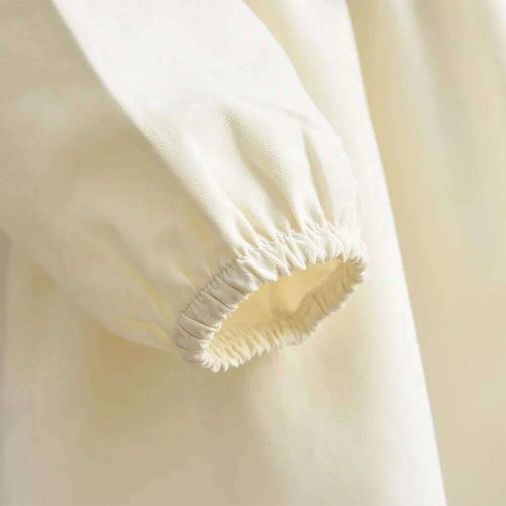 Beige Girls Dresses Autumn Long Sleeved Bow Decoration Princess Dress Fashionable and Simple Children's Casual Wear Z260304